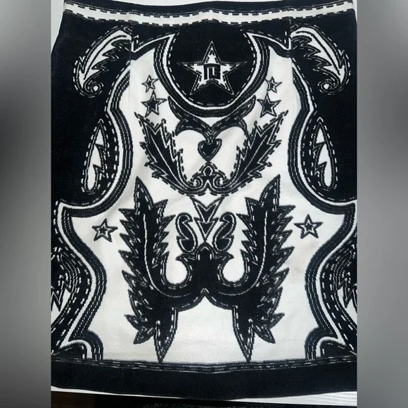 BALMAIN Western Detail Velvet Skirt - Picture 3 of 5